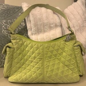 Vera Bradley Bright Green Quilted Purse